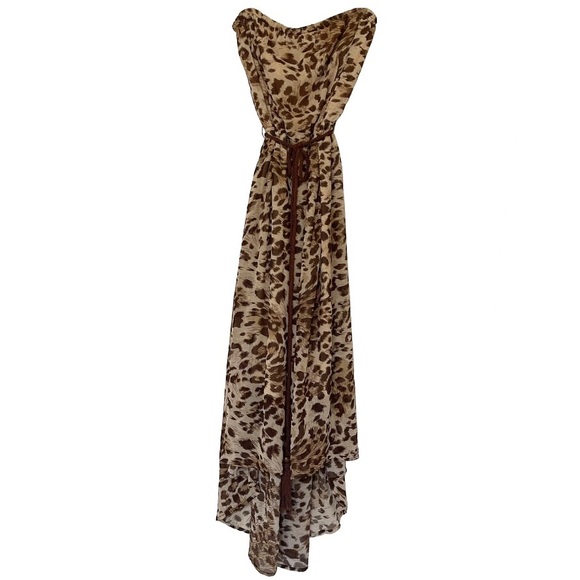 Annabelle Asymmetrical Strapless Dress - Picture 1 of 8